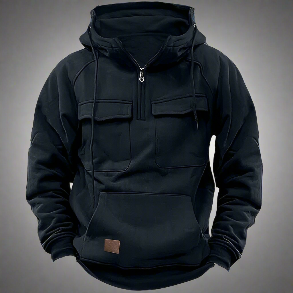 Luca – Luxuskomfort Herren Hoodie mit Fronttaschen