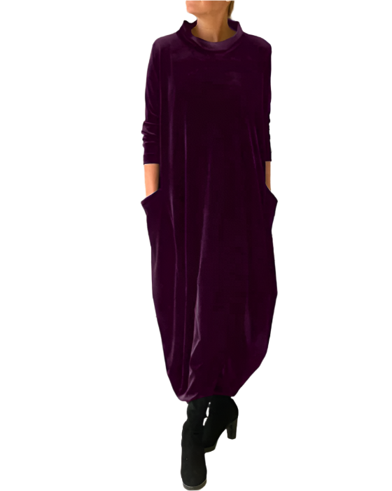 Martina – Luxuriöses Samtkleid für Frauen