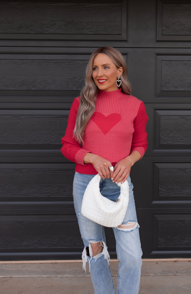 Lucia – Charmanter Pullover mit Herzmuster für Frauen