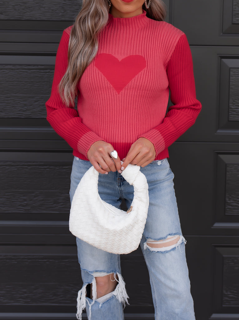 Lucia – Charmanter Pullover mit Herzmuster für Frauen
