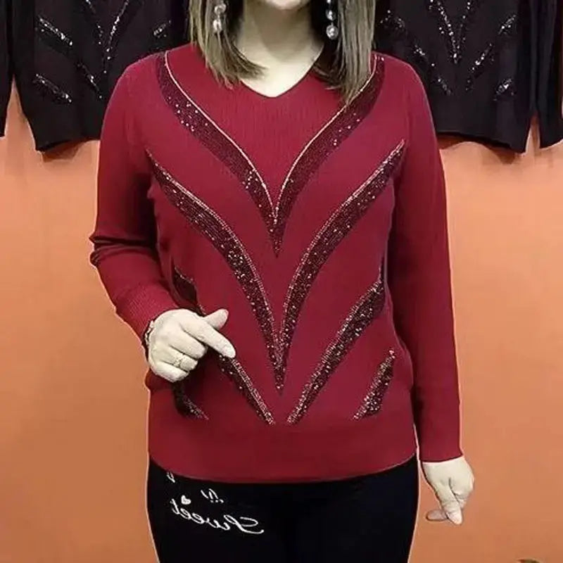 Antonia – Luxuriöser Sofia Stylish Diamonds Pullover für Damen