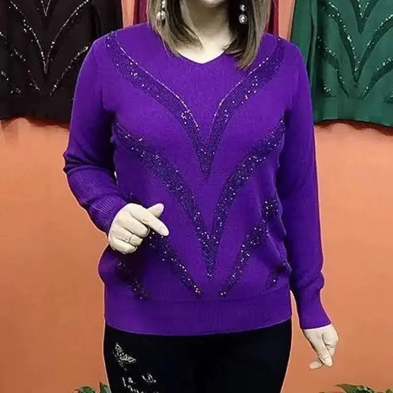 Antonia – Luxuriöser Sofia Stylish Diamonds Pullover für Damen