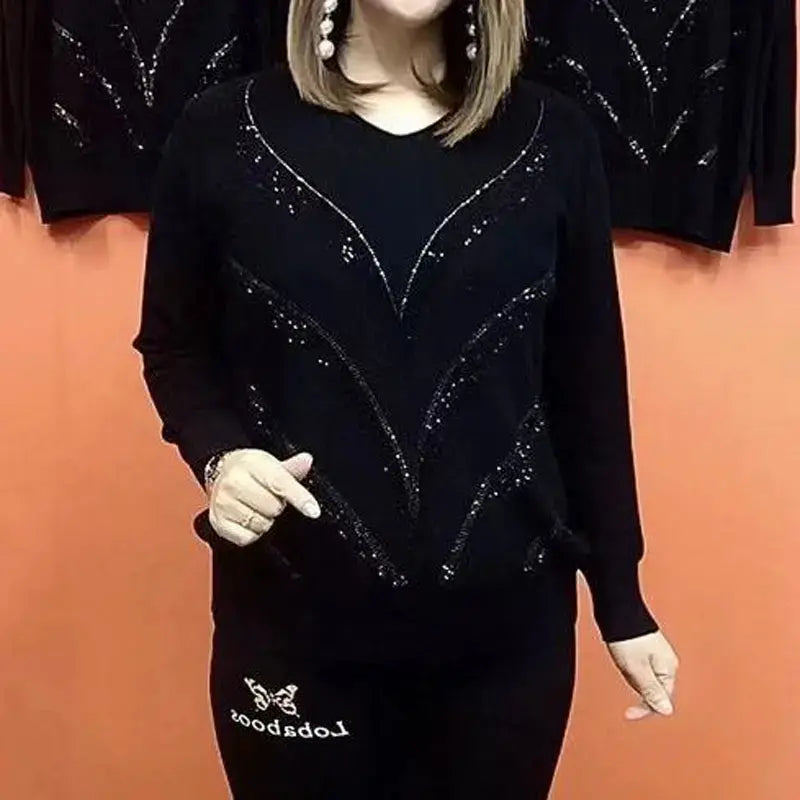 Antonia – Luxuriöser Sofia Stylish Diamonds Pullover für Damen