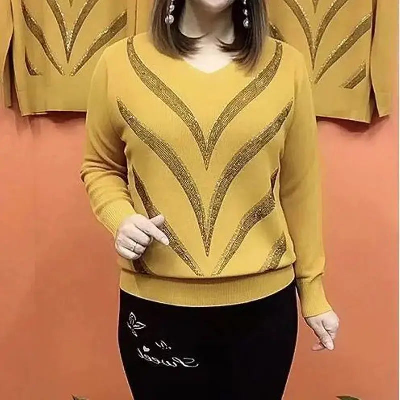 Antonia – Luxuriöser Sofia Stylish Diamonds Pullover für Damen