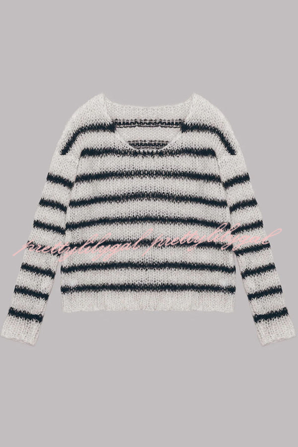 Sophia – Bequemer Gestreifter Pullover für Frauen