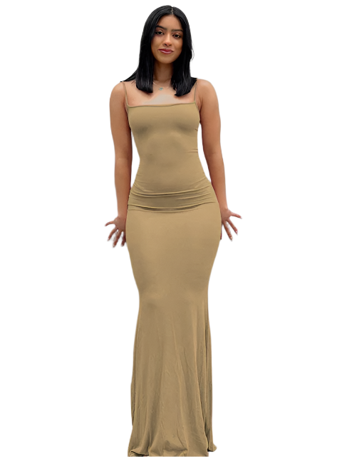 Clara – Elegantes Rückenfreies Maxikleid für Frauen
