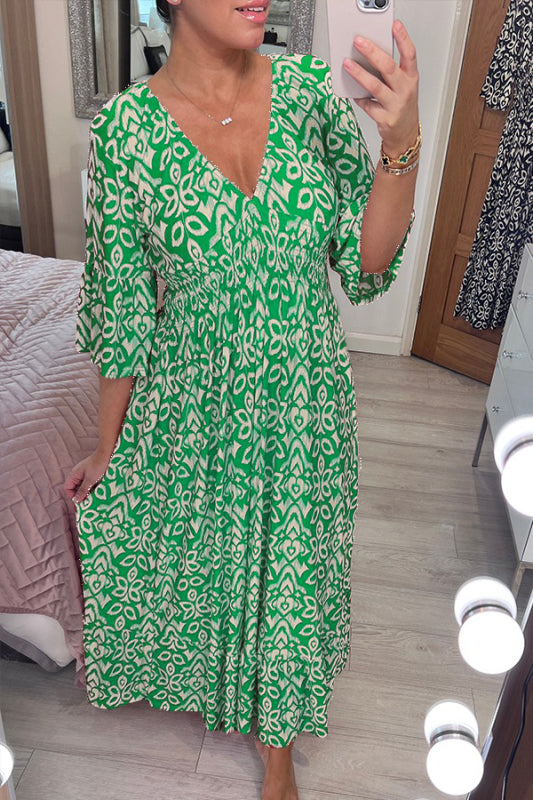 Matilda – V-Ausschnitt Maxikleid für Damen