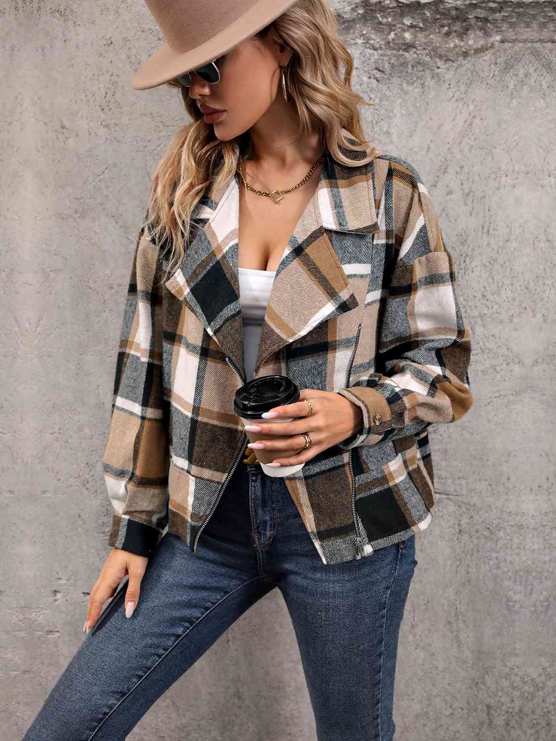 Sofia – Klassische Karierte Jacke für Damen