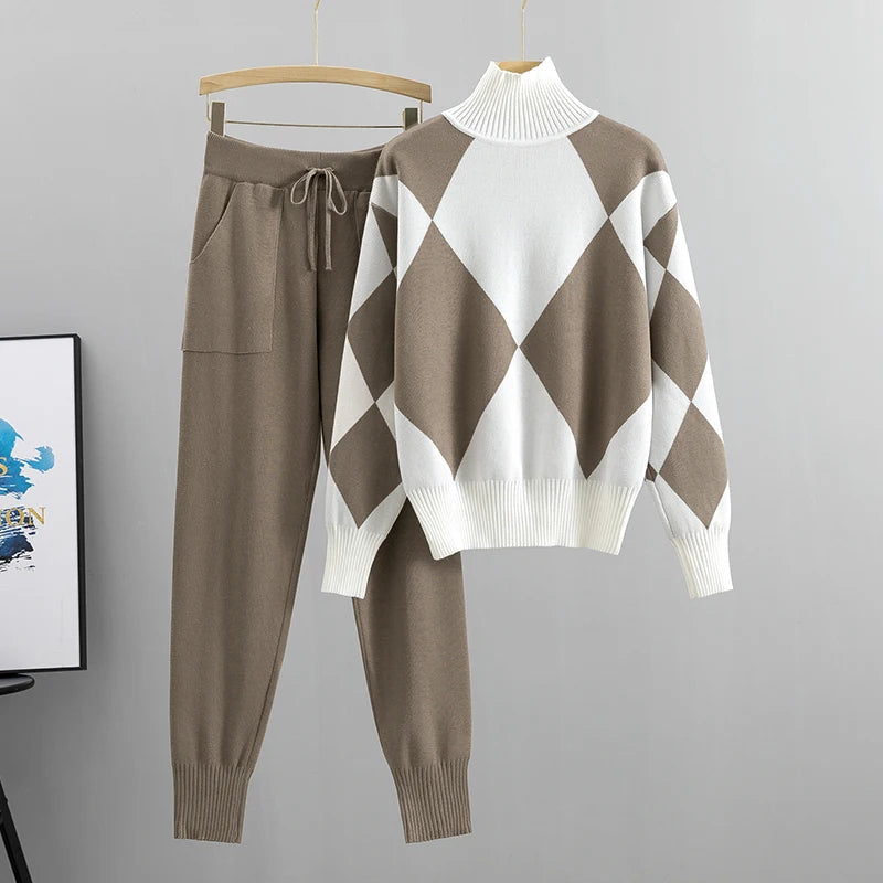 Isabella – Gemütlicher Herbst-Strickanzug für Damen