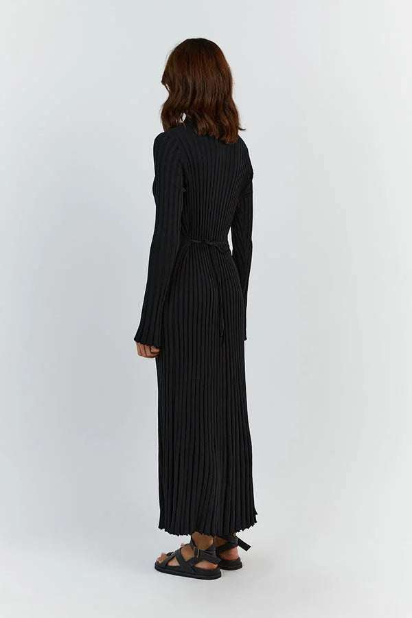 Luna – Elegantes Strickkleid mit Rundhalsausschnitt für Damen