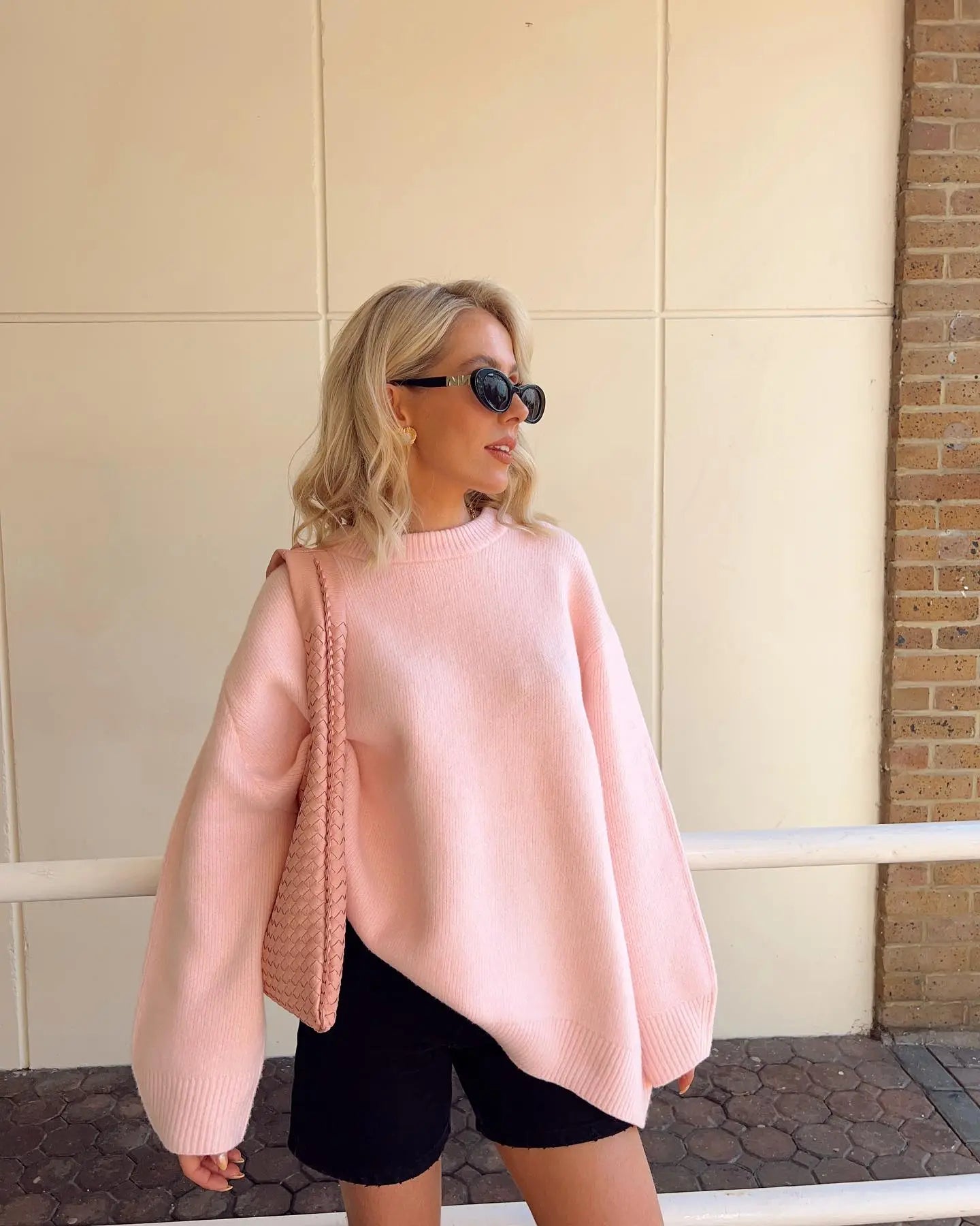 Carla- Damen Pullover mit Rundhalsausschnitt