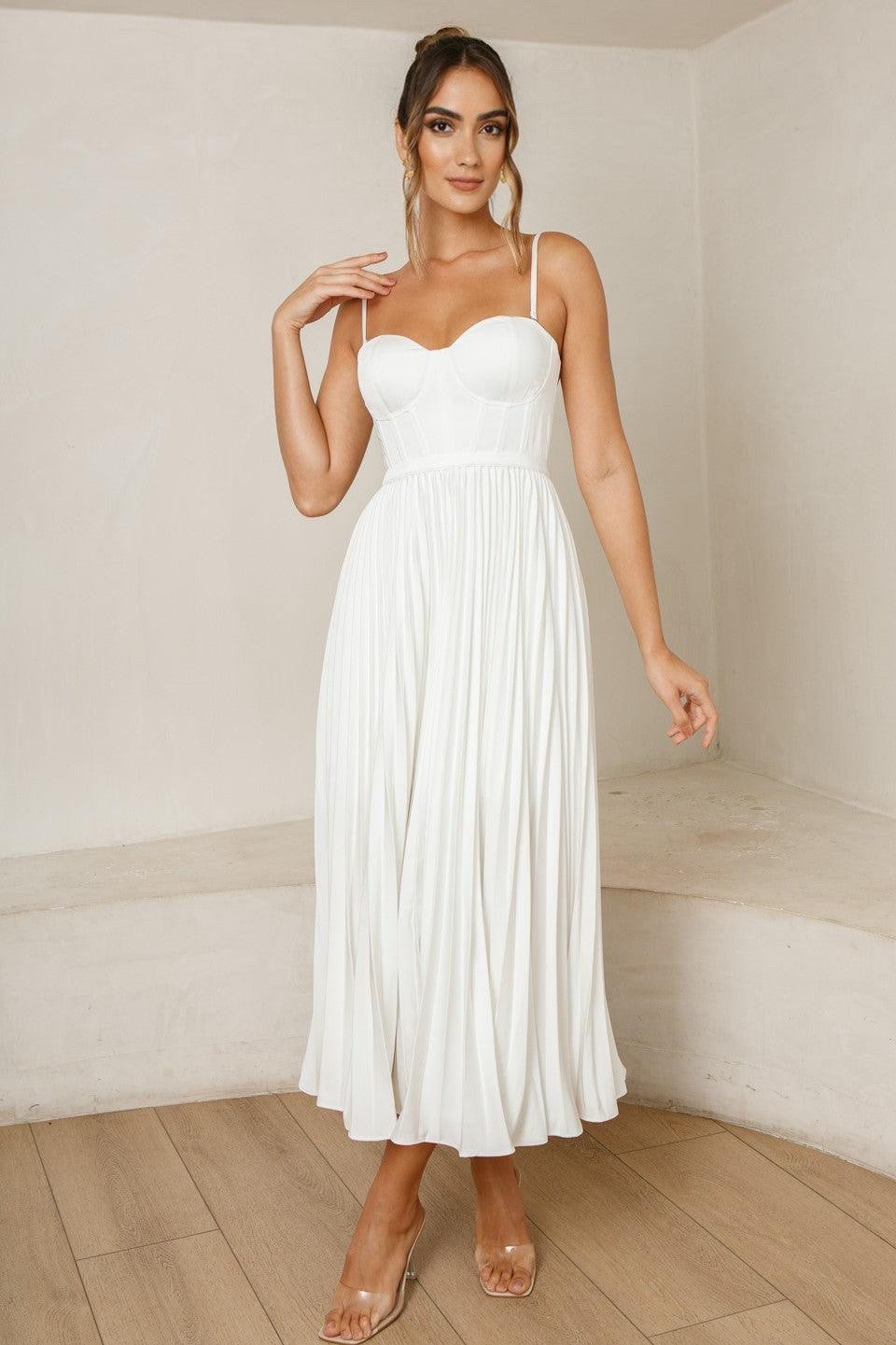 Chiara – Elegantes Plisseekleid für Damen