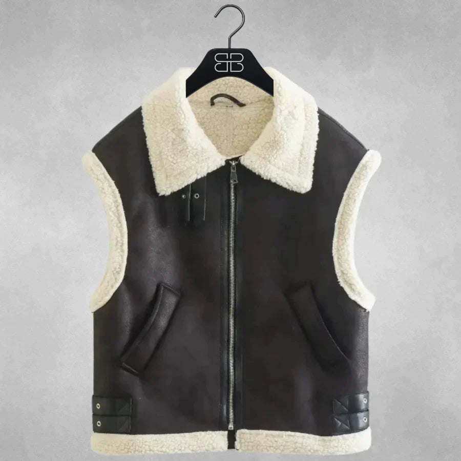 Isabella – Winter Luxe Ärmelose Weste für Damen