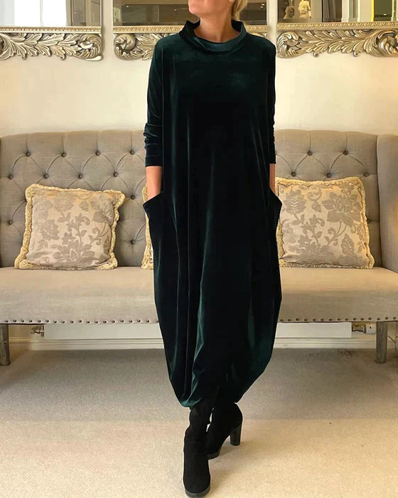 Martina – Luxuriöses Samtkleid für Frauen