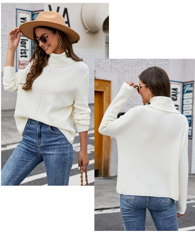 Giulia – Hochgeschlossener Weicher Pullover für Frauen