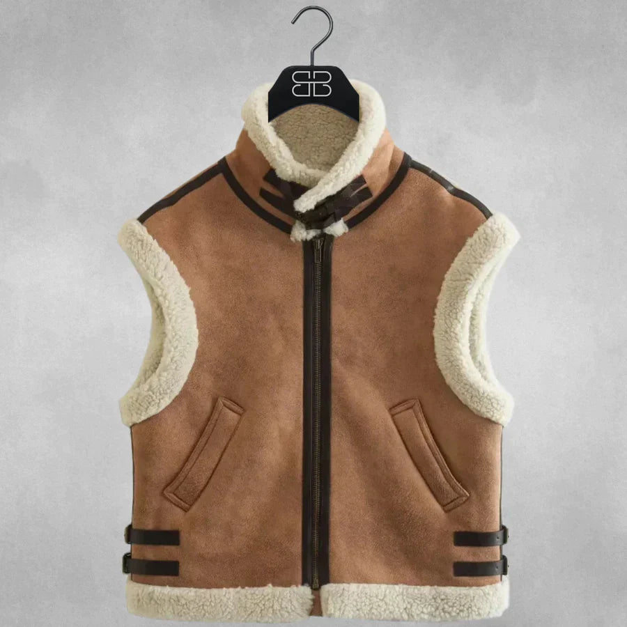 Isabella – Winter Luxe Ärmelose Weste für Damen