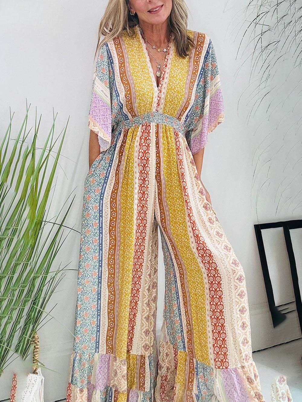Sofia – Boho-Style Jumpsuit für Damen