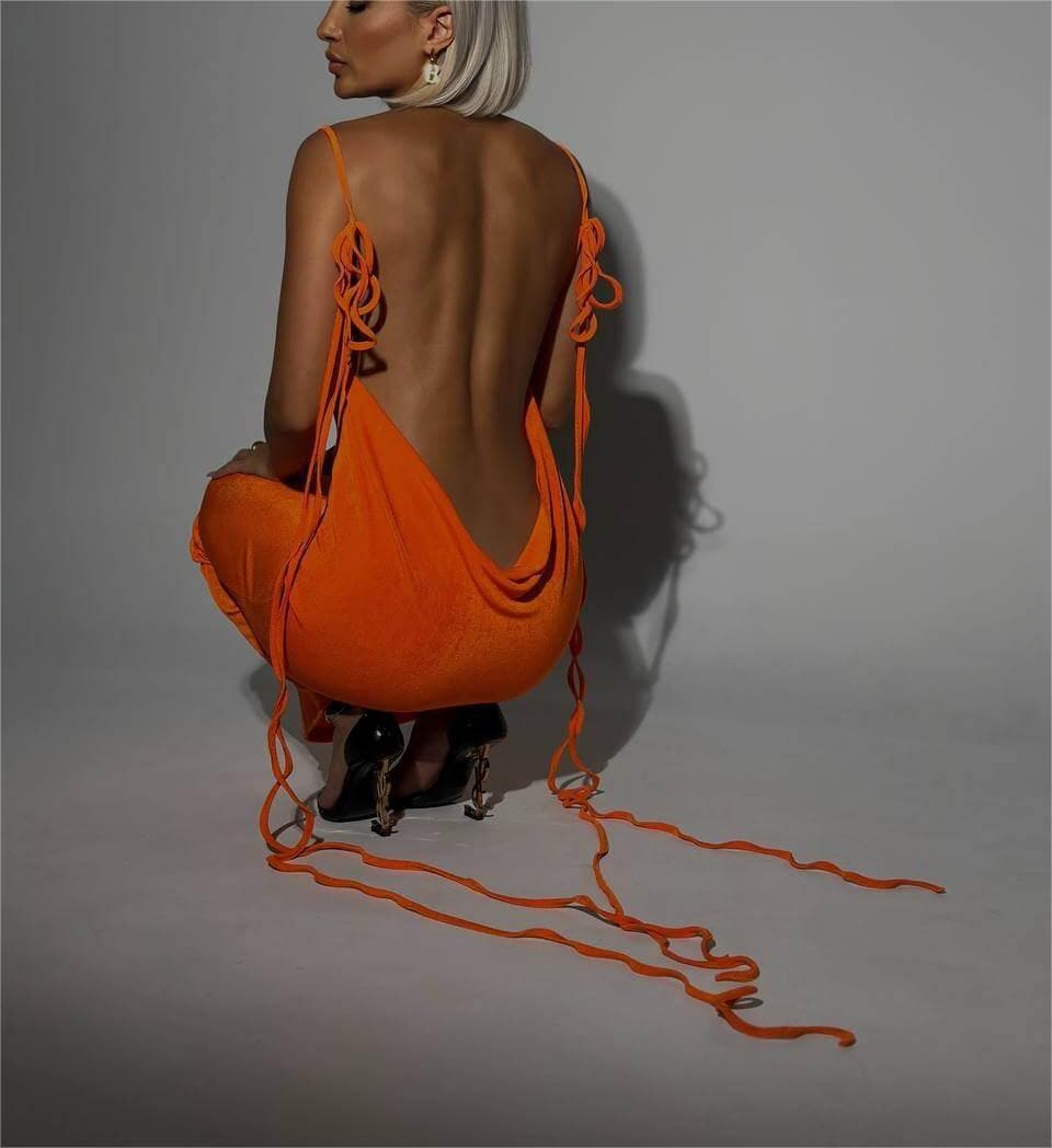 Lia – Sexy Spaghetti-Träger Bodycon Kleid