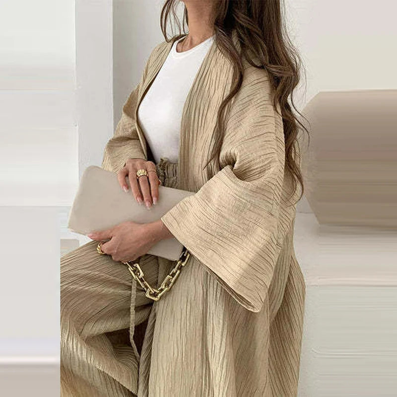 Adèle – Elegantes Damen Long Cardigan Set
