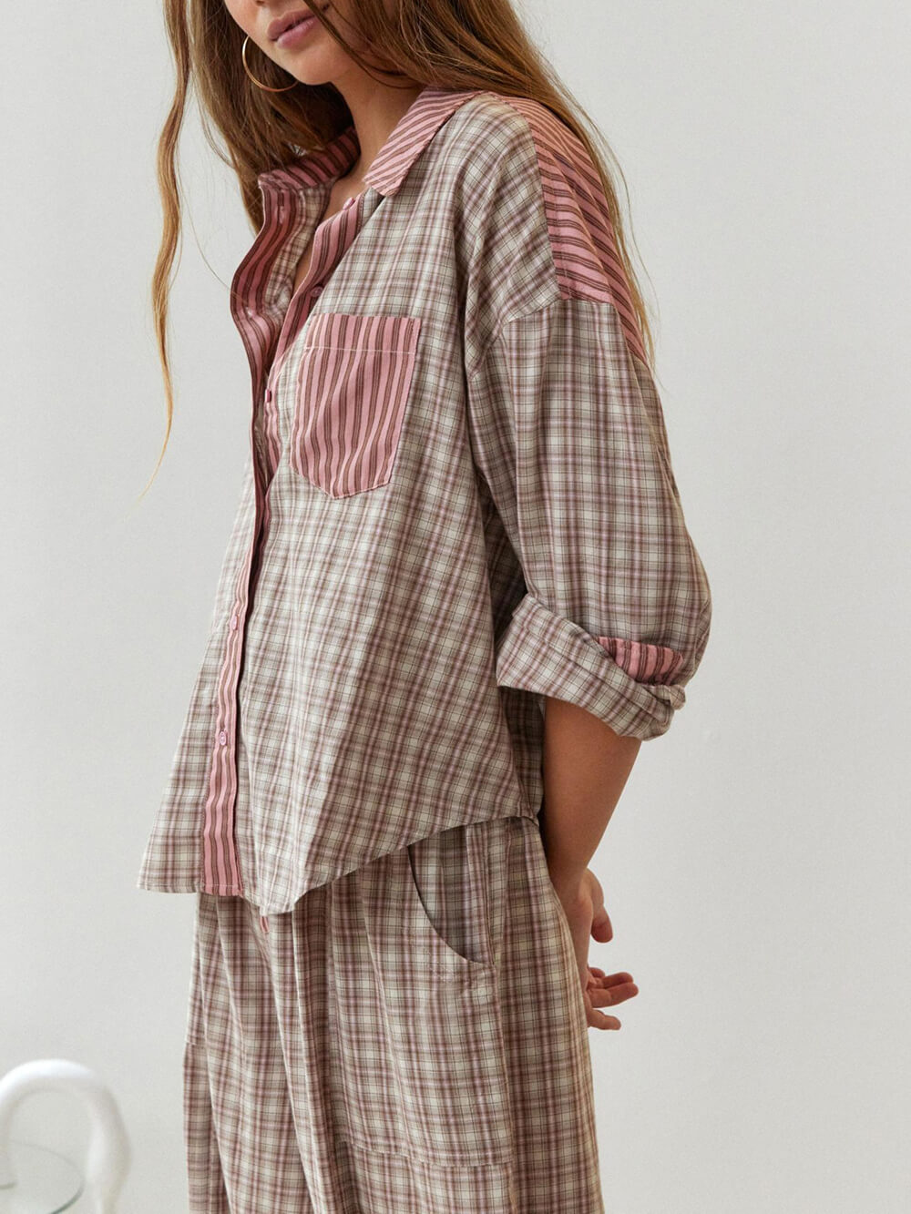 Lucia – Pink Serenity Bliss Loose Pyjama Set für Damen