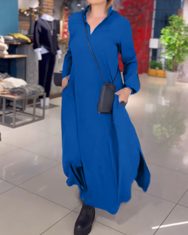 Camila – Elegantes Abendkleid mit Schlitz für Damen