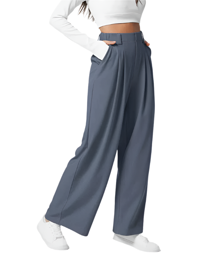 Giulia – Hochtaillierte Casual-Hose für Damen