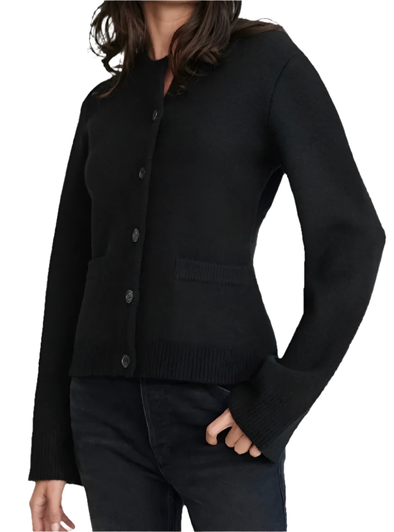 Giulia – Weiche Kaschmir-Strickjacke mit Knöpfen für Damen