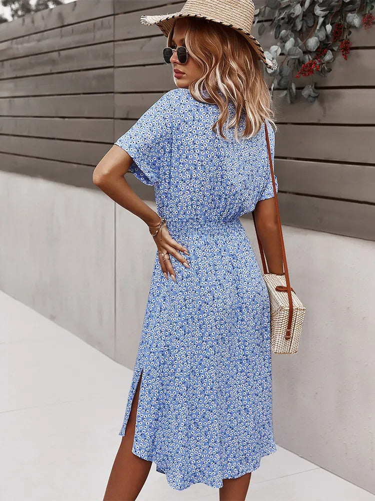 Sofia – Verspieltes Sommerkleid mit Blumenmuster für Damen