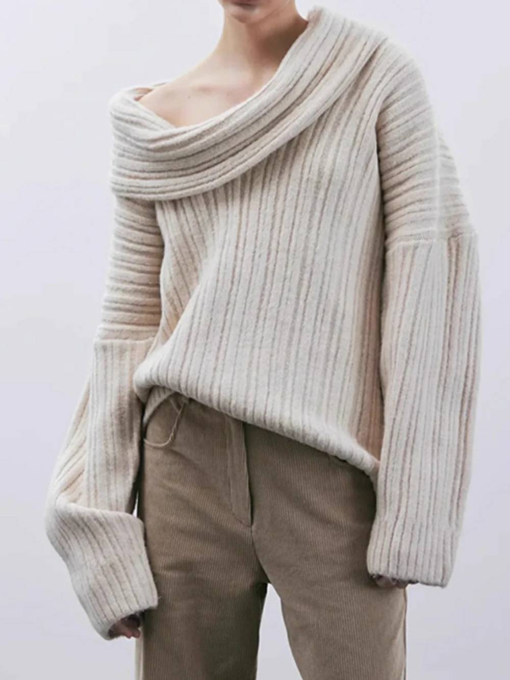 Marina – Gemütlicher Oversize-Strickpullover für Damen