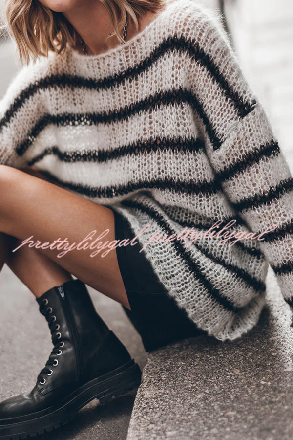 Sophia – Bequemer Gestreifter Pullover für Frauen