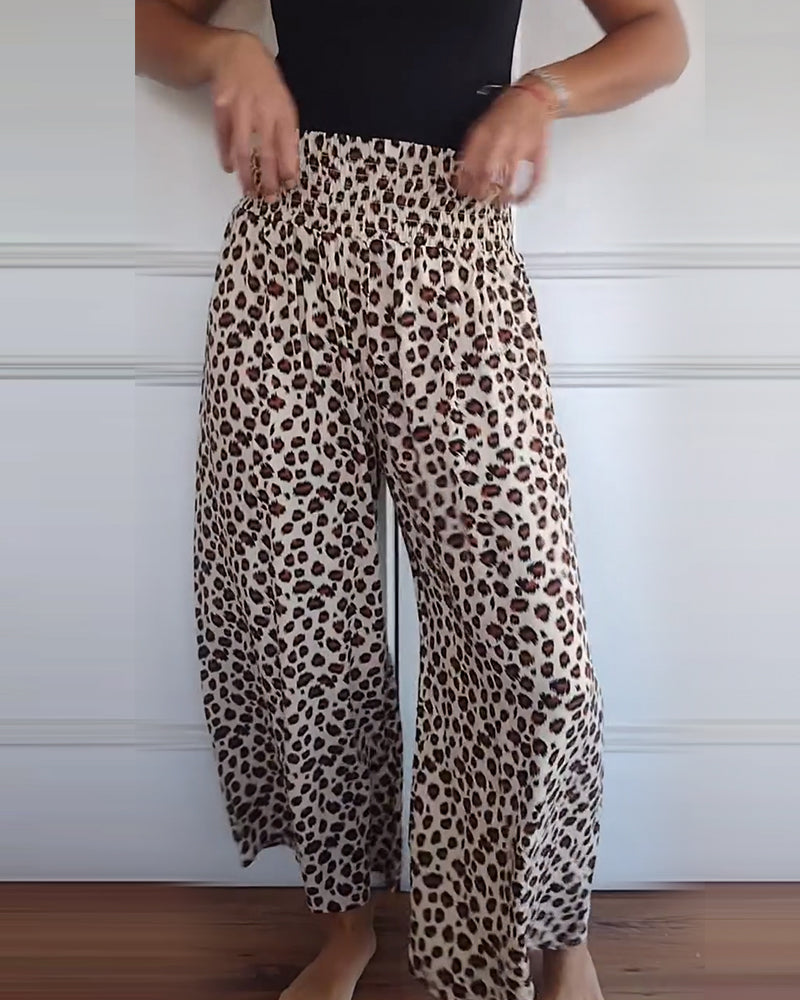 Giya – Damenhose mit Leopardenmuster