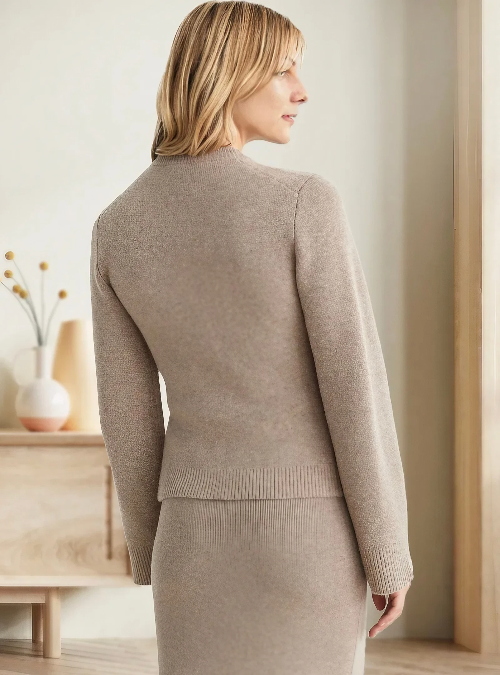 Giulia – Weiche Kaschmir-Strickjacke mit Knöpfen für Damen