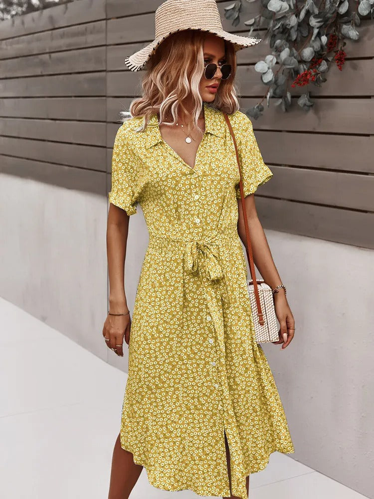 Sofia – Verspieltes Sommerkleid mit Blumenmuster für Damen