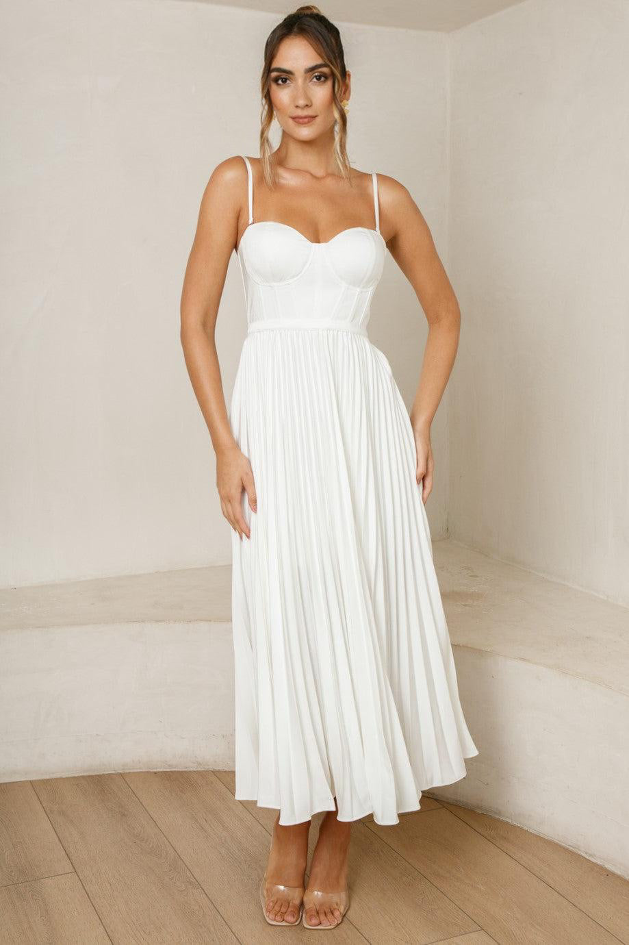 Chiara – Elegantes Plisseekleid für Damen