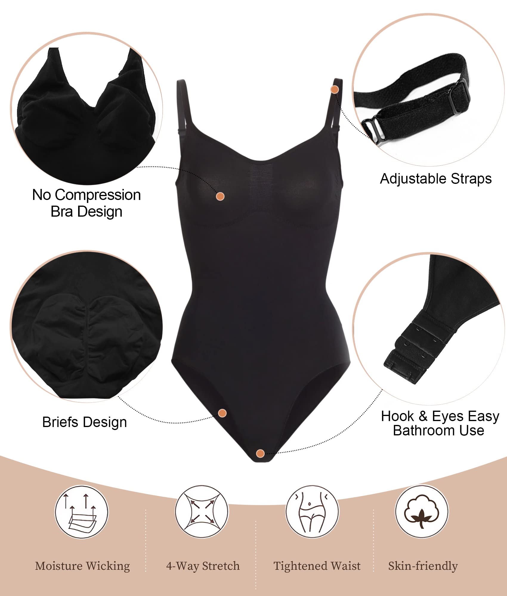 Claudia – Körperformender Damen-Bodysuit