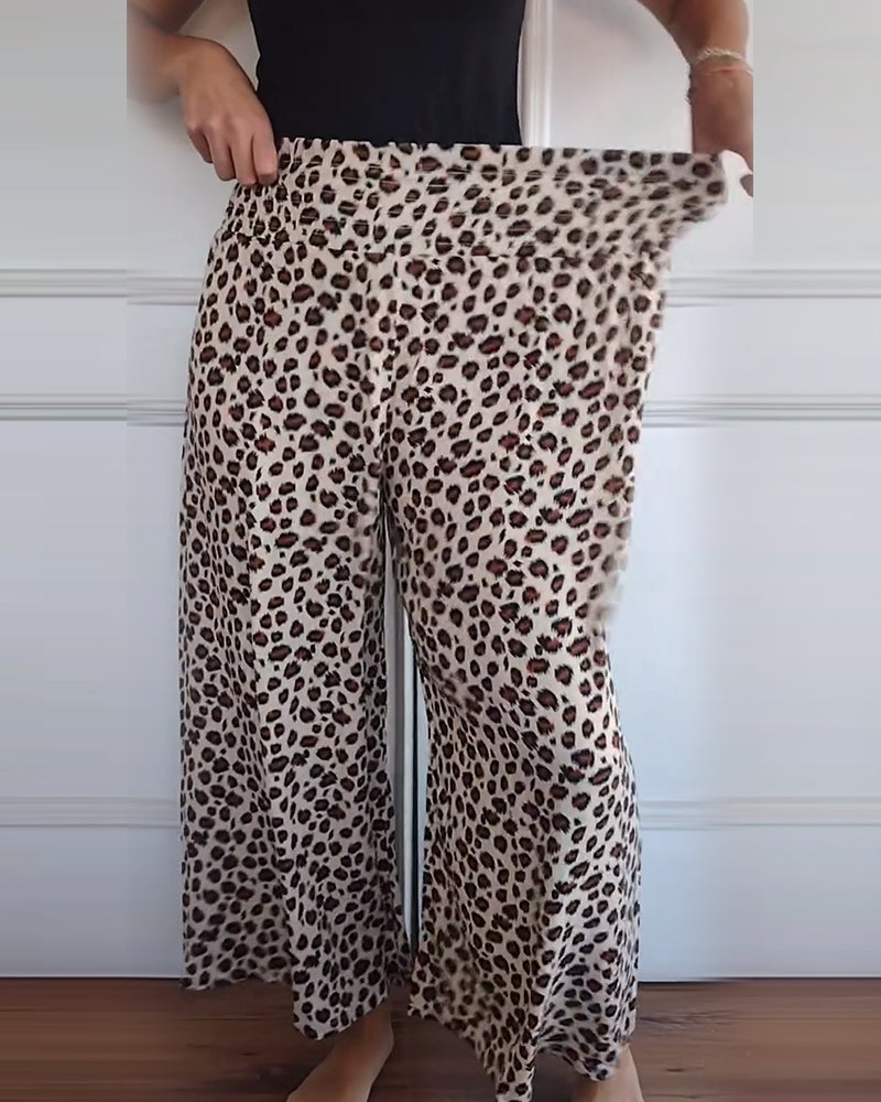 Giya – Damenhose mit Leopardenmuster