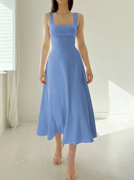 Isabella – Elegantes Damenkleid mit breiten Trägern