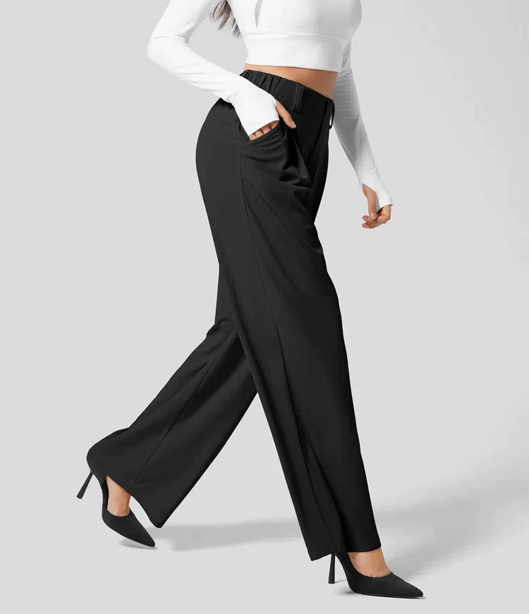 Giulia – Hochtaillierte Casual-Hose für Damen