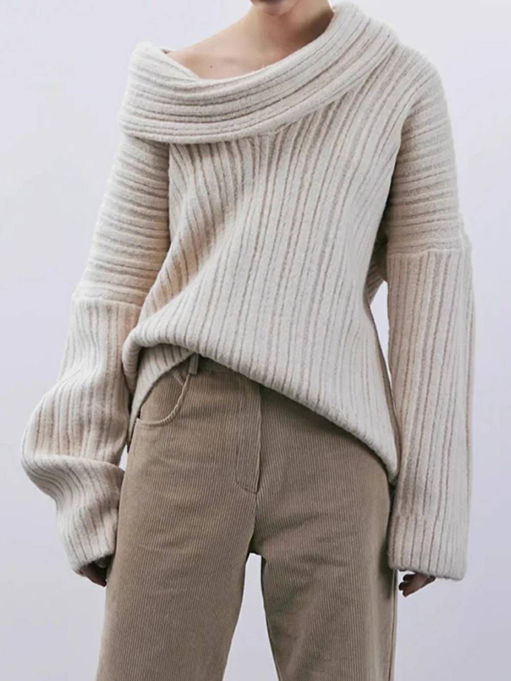 Marina – Gemütlicher Oversize-Strickpullover für Damen