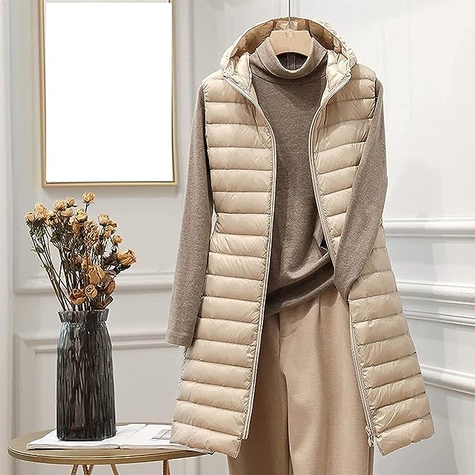 Giulia – Eleganter Damen-Langer Wattierter Weste