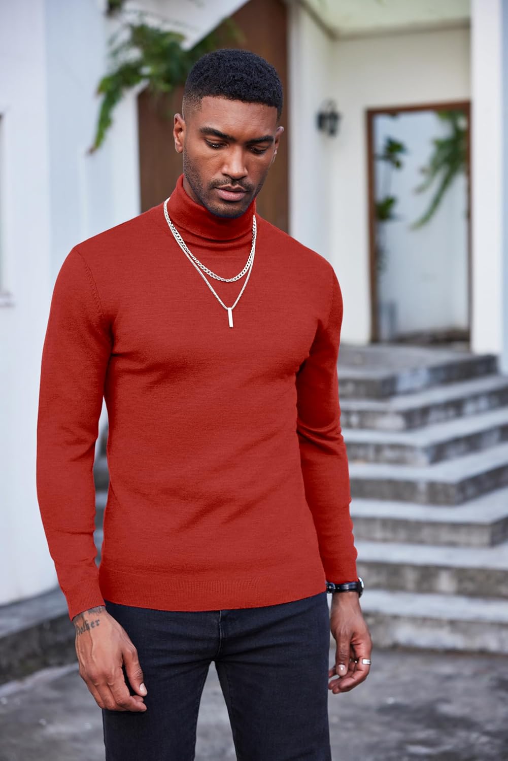 Luciano – Herren Slim Fit Rollkragenpullover