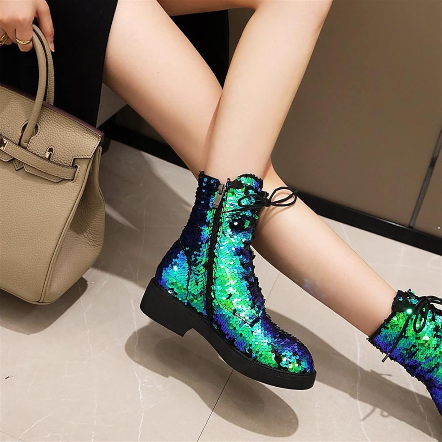 Nova – Glitzernde Damen-Stiefeletten