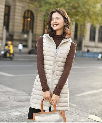 Giulia – Eleganter Damen-Langer Wattierter Weste