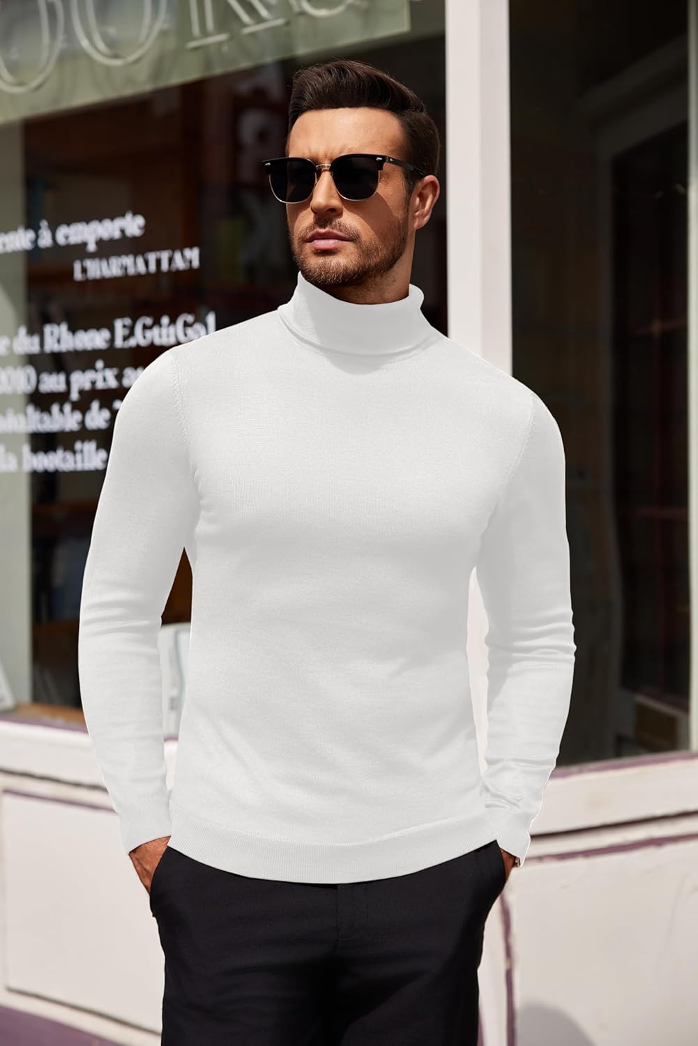 Luciano – Herren Slim Fit Rollkragenpullover