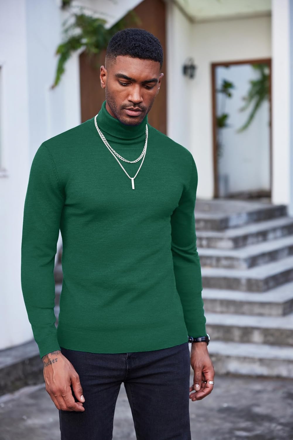 Luciano – Herren Slim Fit Rollkragenpullover