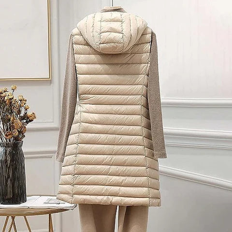 Giulia – Eleganter Damen-Langer Wattierter Weste