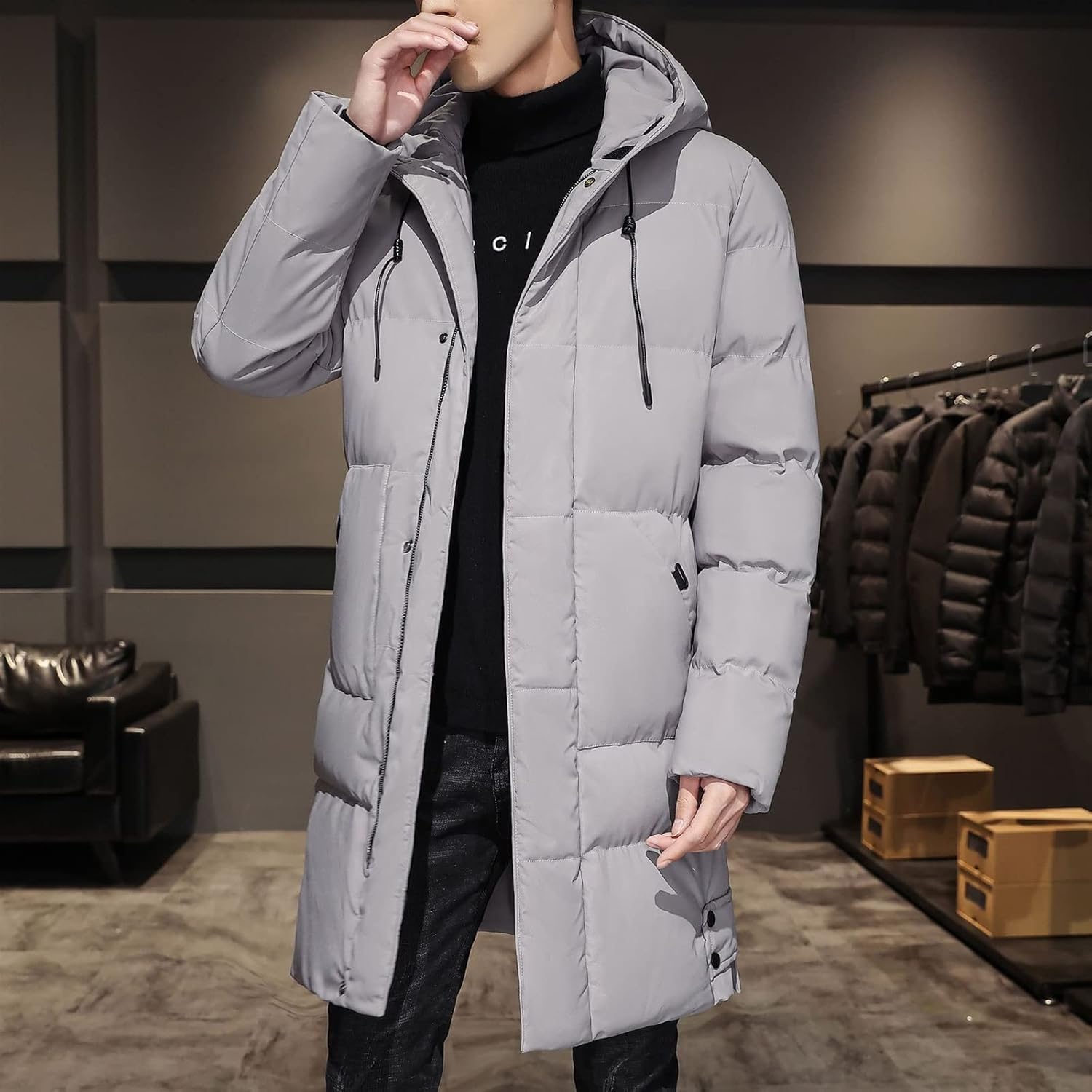Alessandro – Warme Herren Kapuzen-Pufferjacke