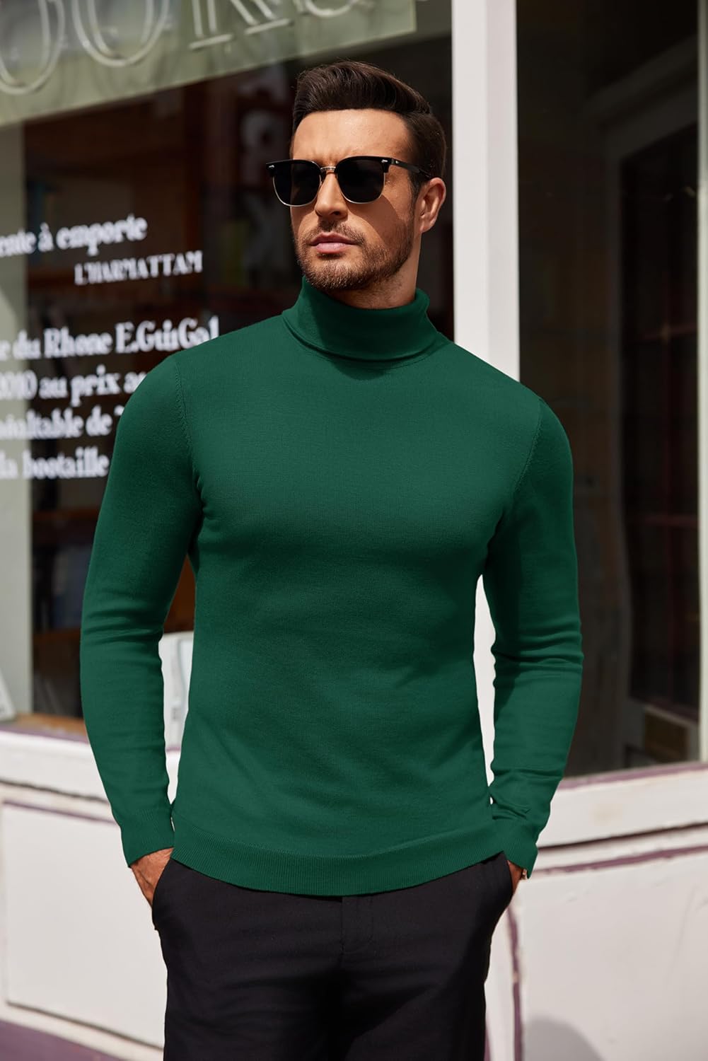 Luciano – Herren Slim Fit Rollkragenpullover