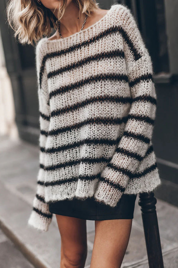 Sophia – Bequemer Gestreifter Pullover für Frauen