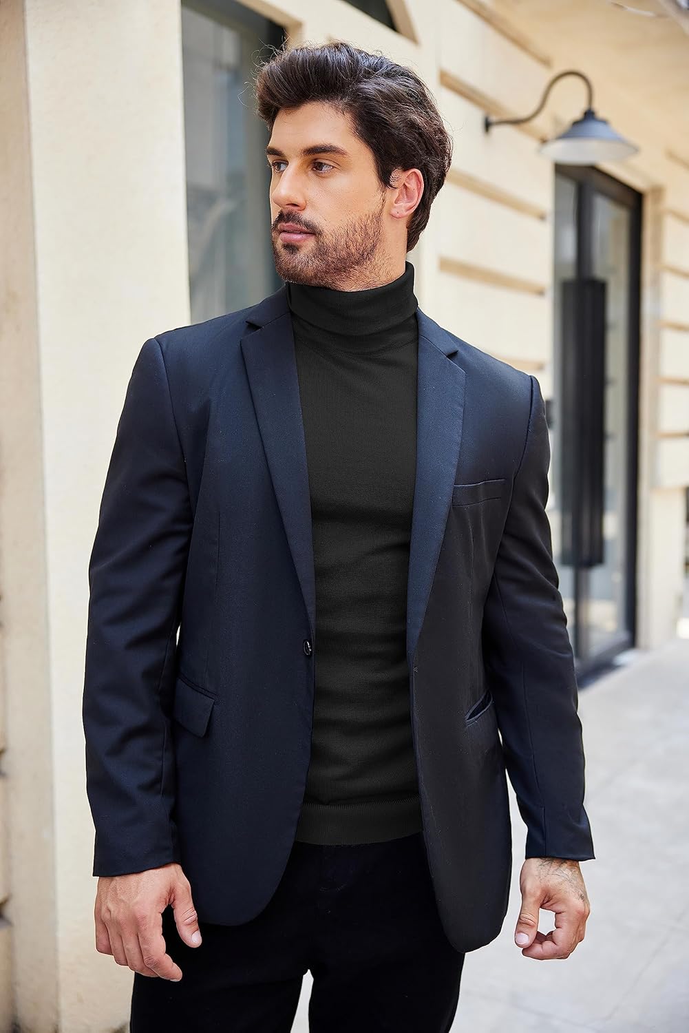 Luciano – Herren Slim Fit Rollkragenpullover